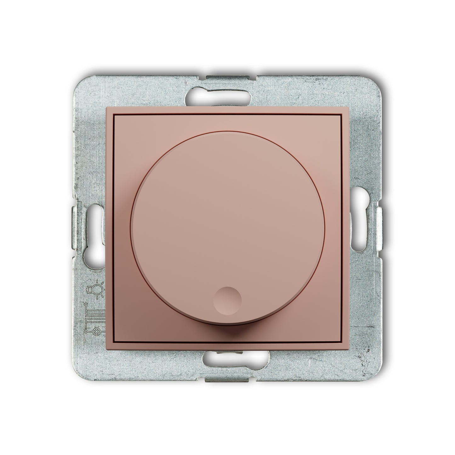 Dimmer met druk/ draai mechanisme voor ledlampen, Salmon