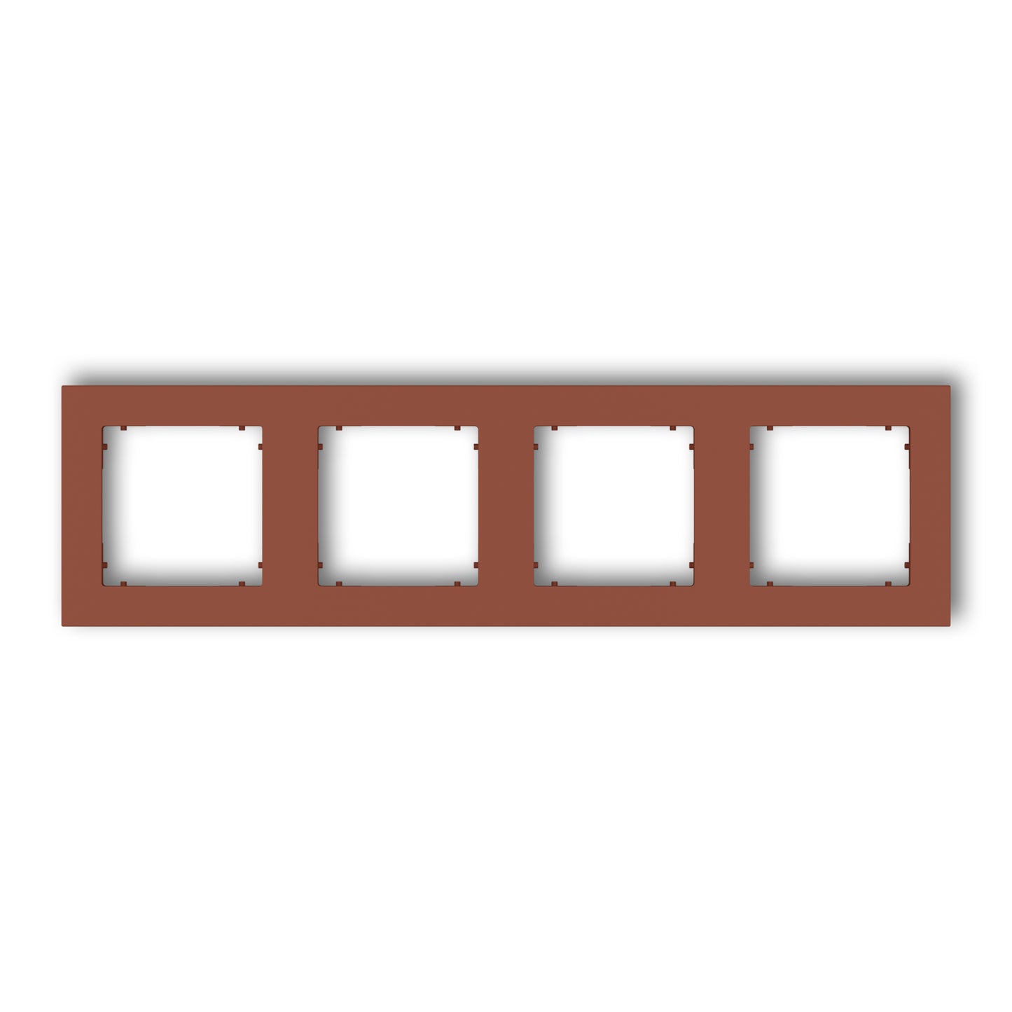Universeel vierkant afdekraam voor 4 modules, Terracotta