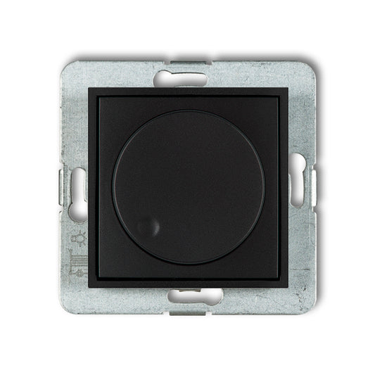 Dimmer met druk/ draai mechanisme voor ledlampen, Matt black