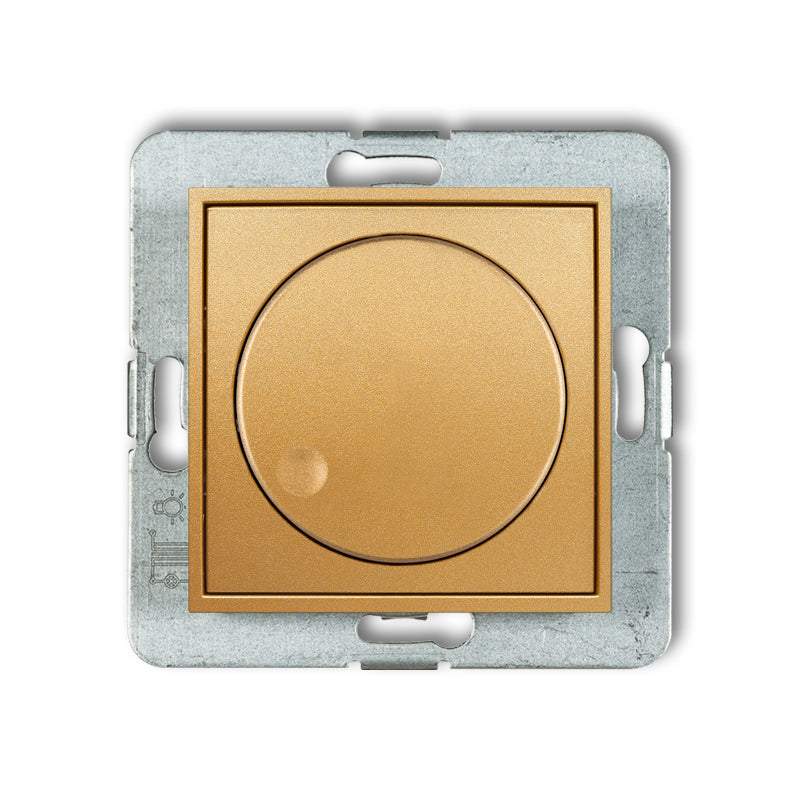 Dimmer met druk/ draai mechanisme voor ledlampen, Gold