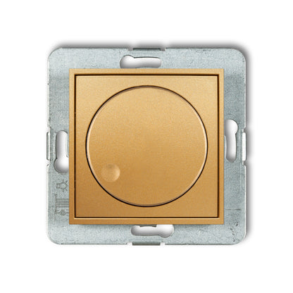 Dimmer met druk/ draai mechanisme voor ledlampen, Gold