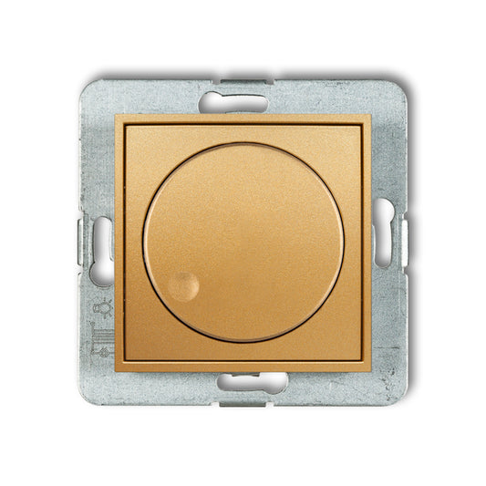 Dimmer met druk/ draai mechanisme voor ledlampen, Gold
