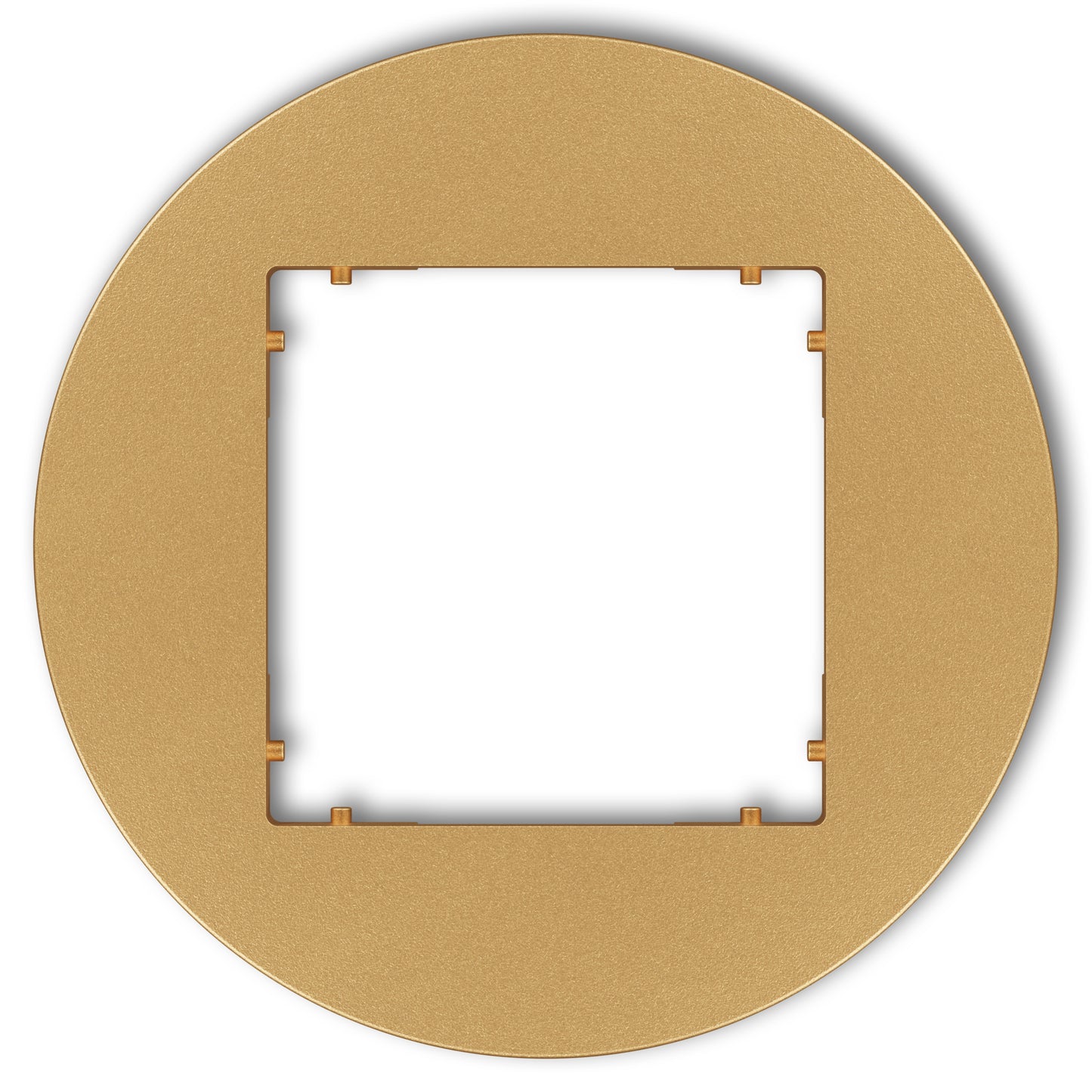 Universeel rond afdekraam voor 1 module, Gold