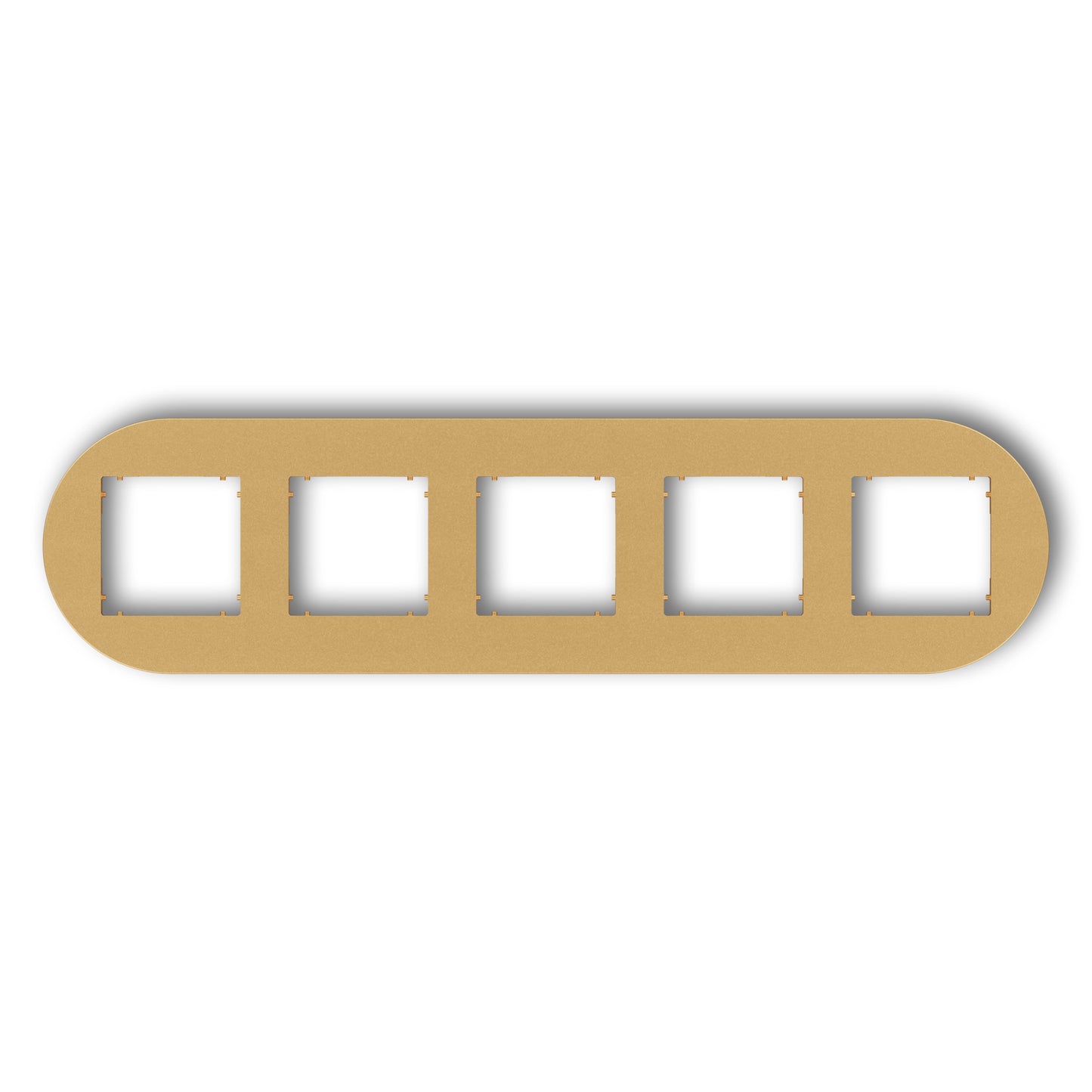 Universeel rond afdekraam voor 5 modules, Gold