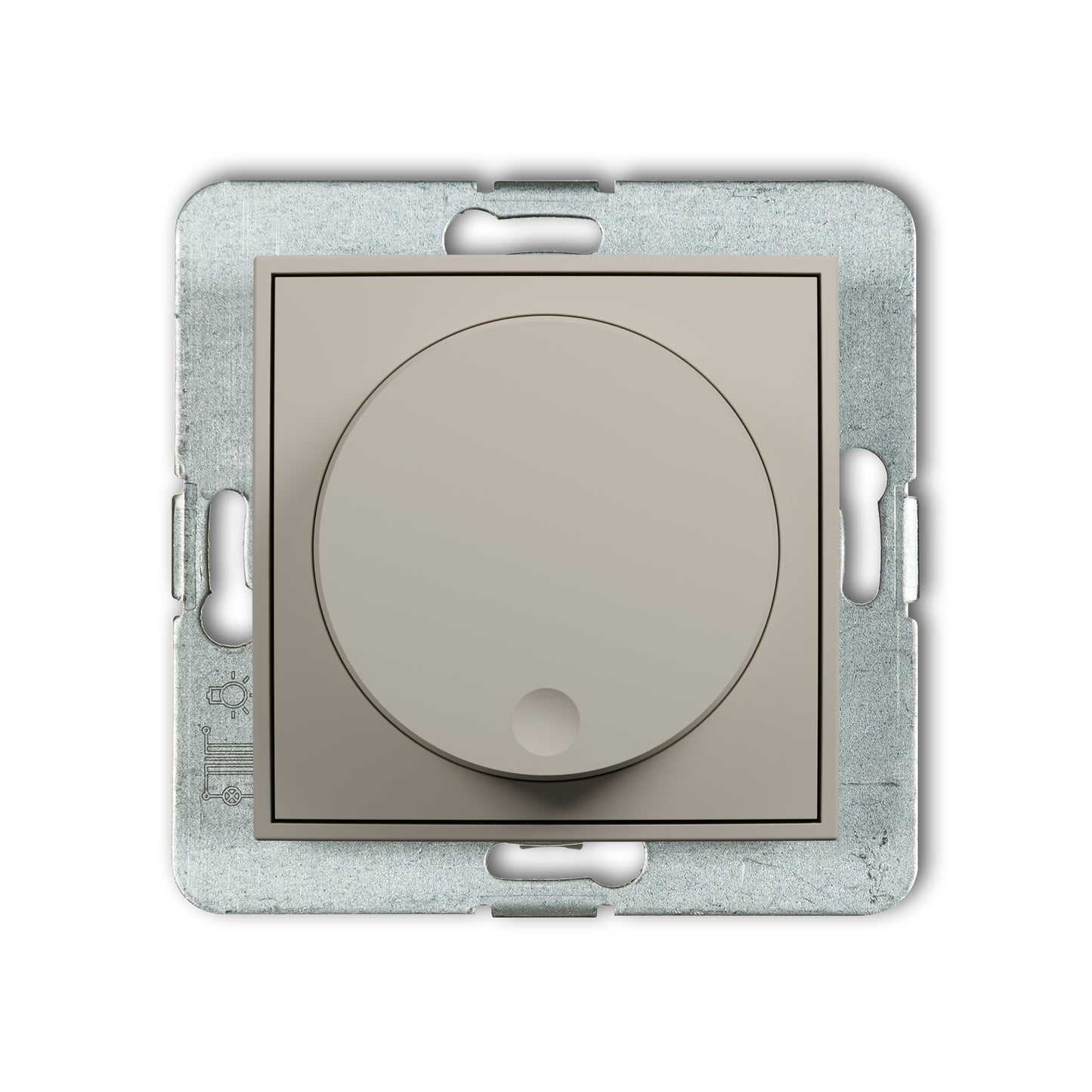 Dimmer met druk/ draai mechanisme voor ledlampen, Gold