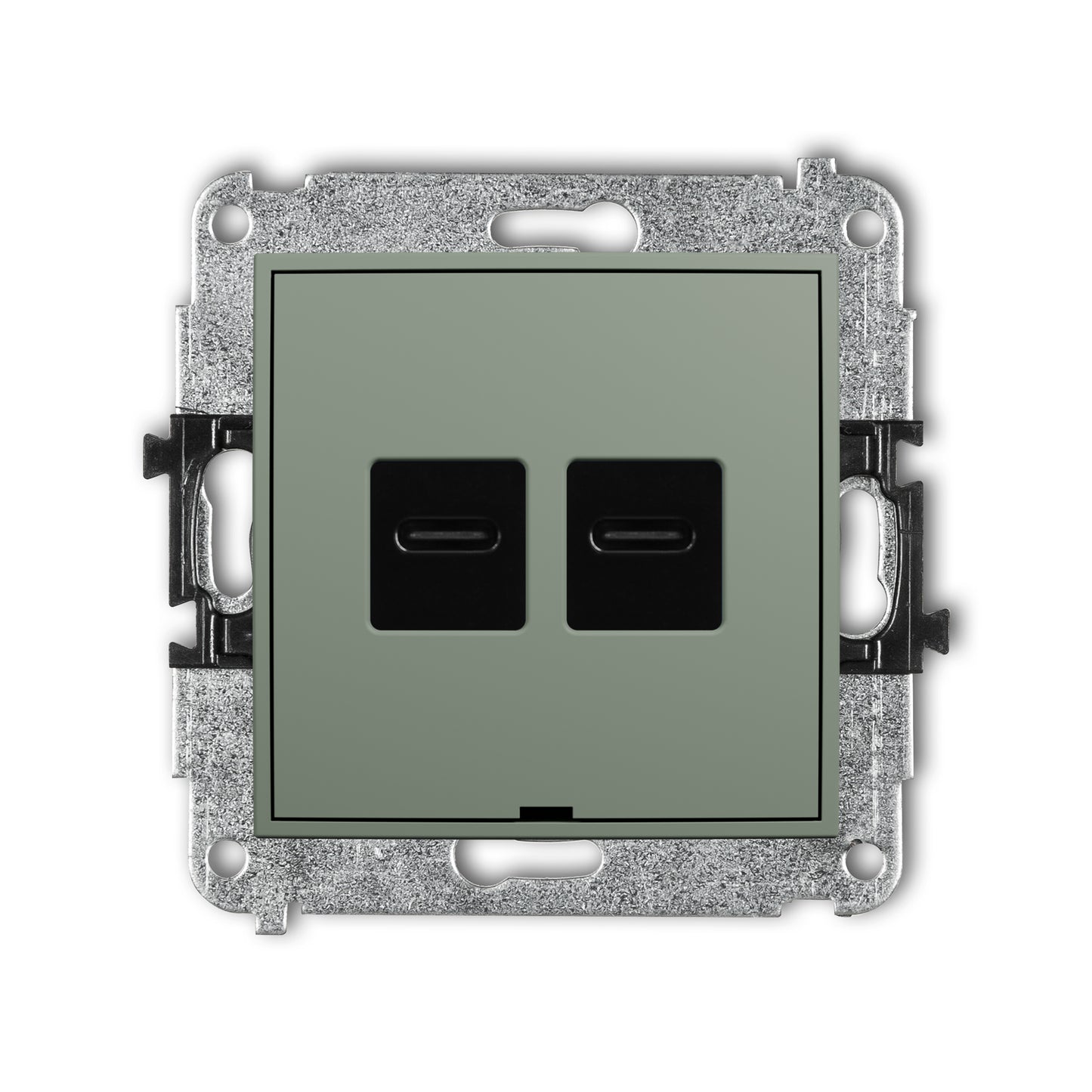 Dubbel USB laadstation Karlik (USB-C + USB-C, 20W), Sage