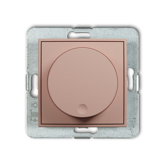 Dimmer met druk/ draai mechanisme voor ledlampen, Salmon