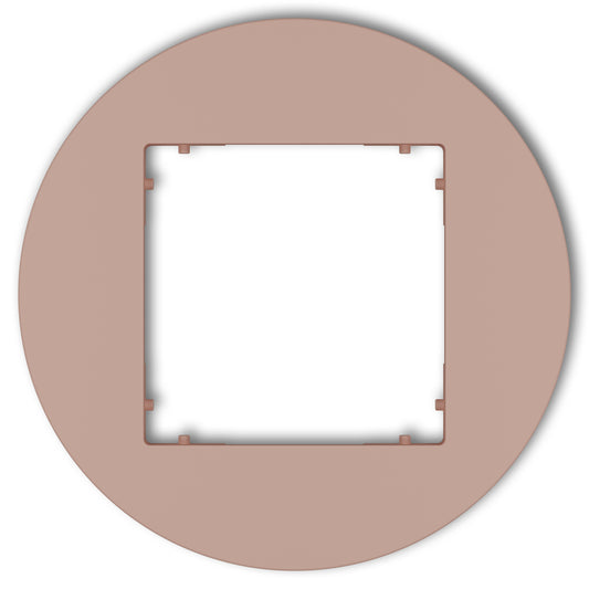 Universeel rond afdekraam voor 1 module, Salmon