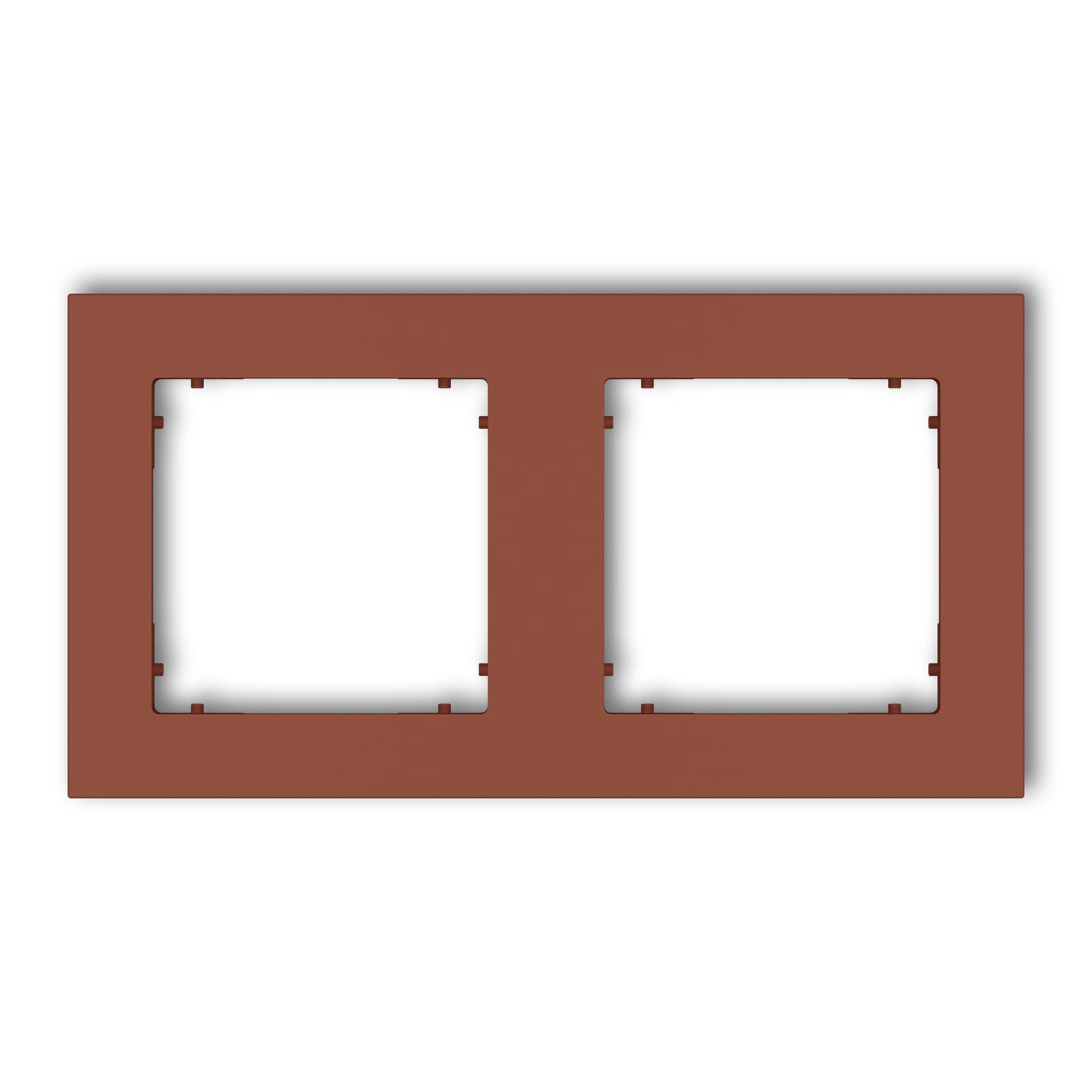 Universeel vierkant afdekraam voor 2 modules, Terracotta
