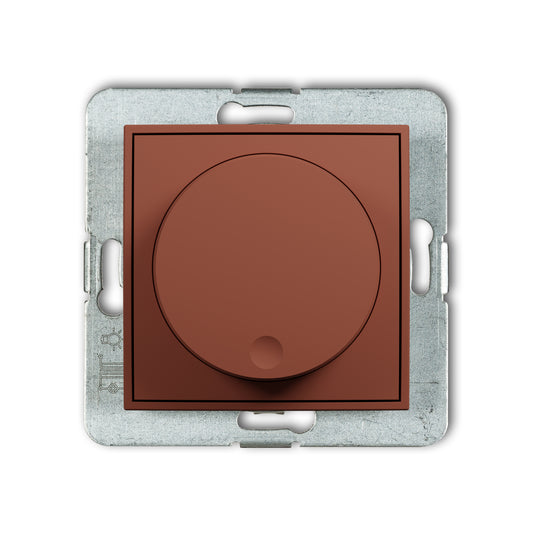 Dimmer met druk/ draai mechanisme voor ledlampen, Terracotta