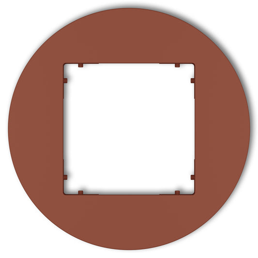 Universeel rond afdekraam voor 1 module, Terracotta