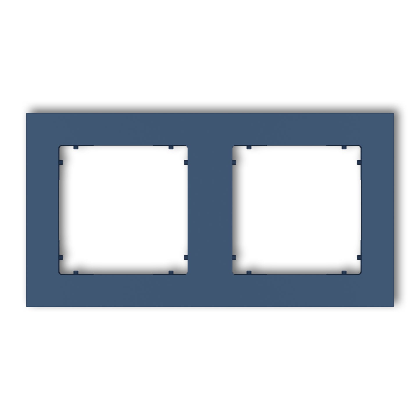 Universeel vierkant afdekraam voor 2 modules, Navy blue