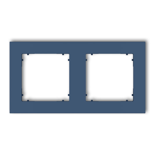 Universeel vierkant afdekraam voor 2 modules, Navy blue