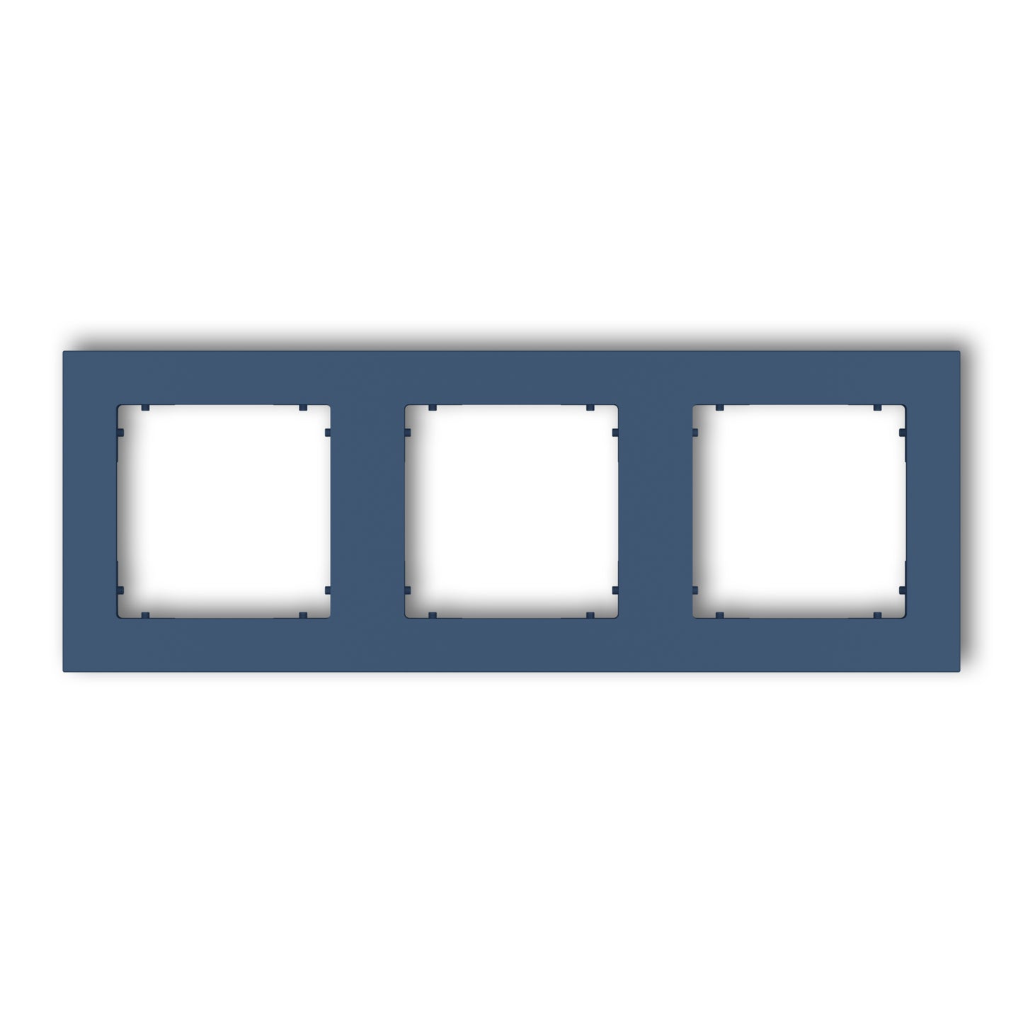Universeel vierkant afdekraam voor 3 modules, Navy blue