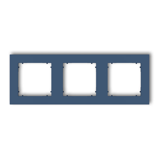Universeel vierkant afdekraam voor 3 modules, Navy blue