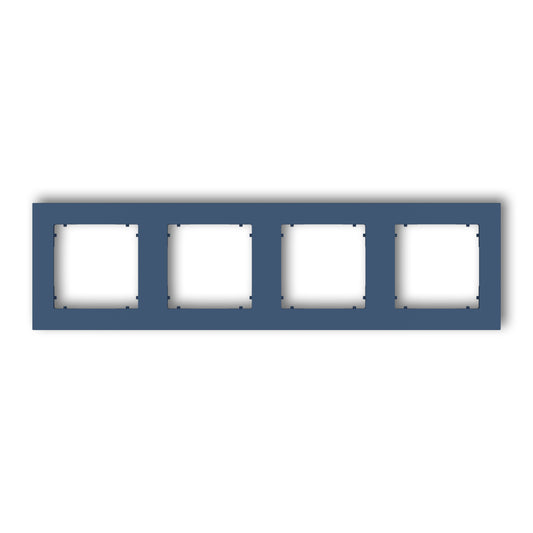 Universeel vierkant afdekraam voor 4 modules, Navy blue
