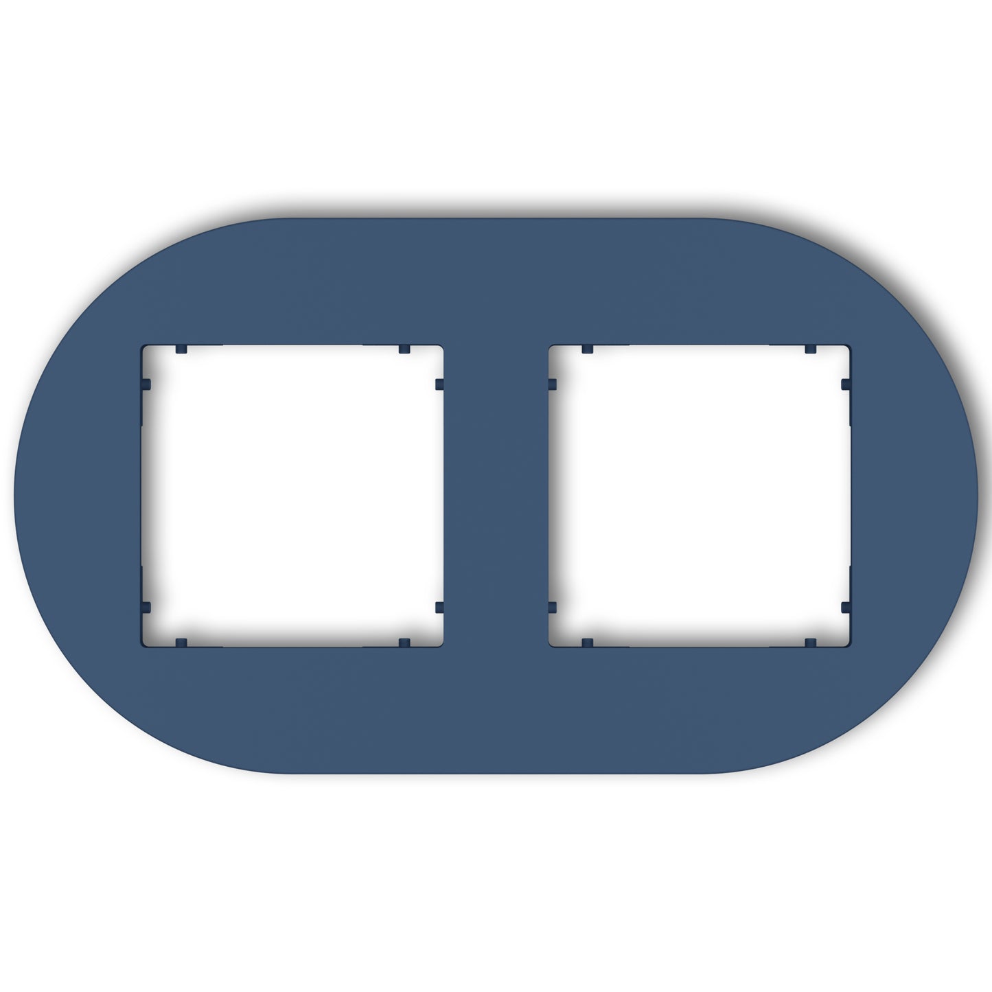 Universeel rond afdekraam voor 2 modules, Navy blue