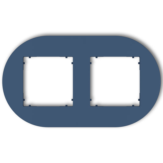 Universeel rond afdekraam voor 2 modules, Navy blue
