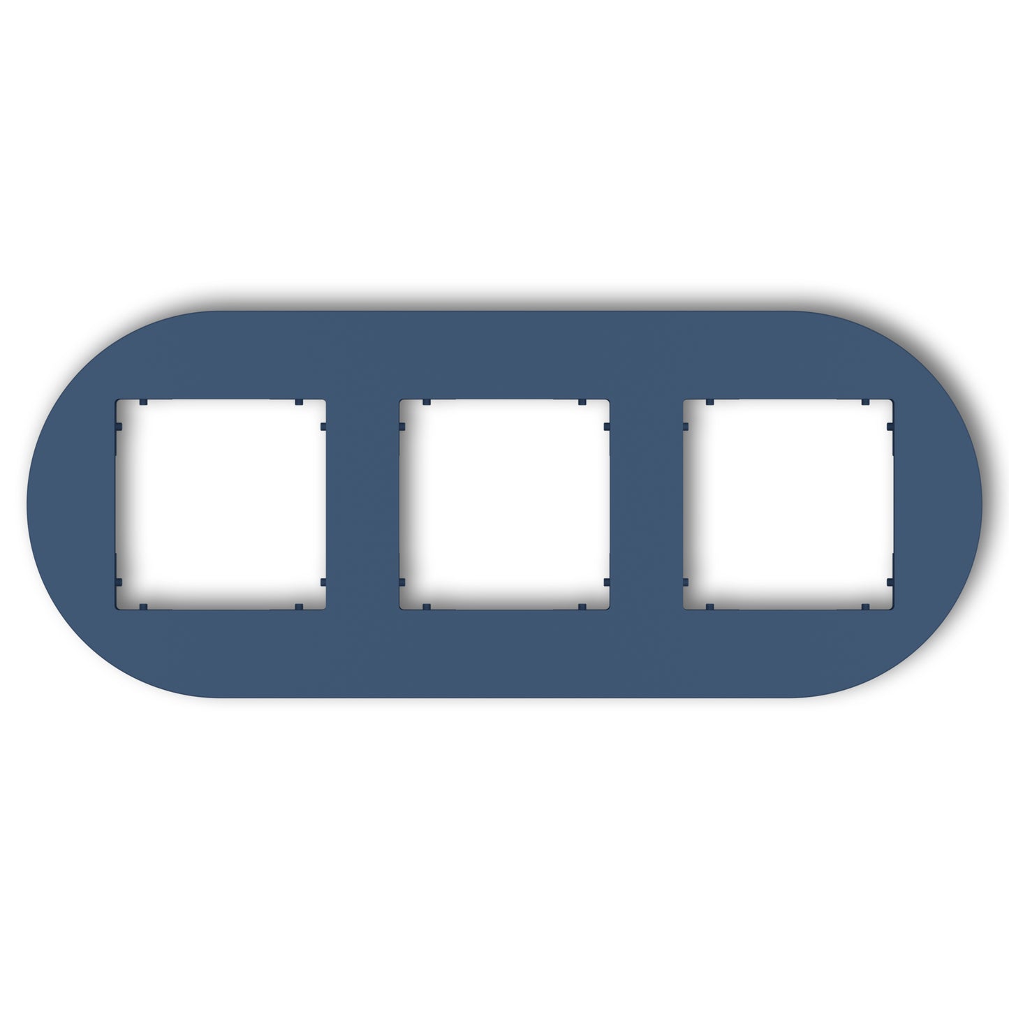 Universeel rond afdekraam voor 3 modules, Navy blue