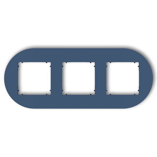 Universeel rond afdekraam voor 3 modules, Navy blue