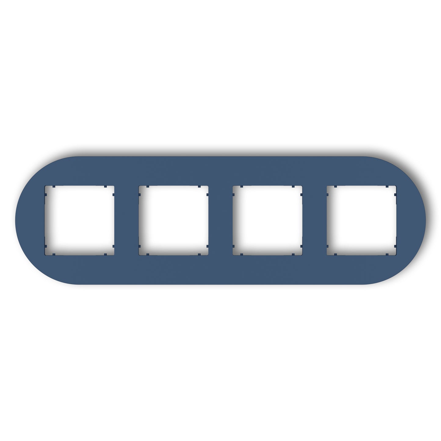 Universeel rond afdekraam voor 4 modules, Navy blue