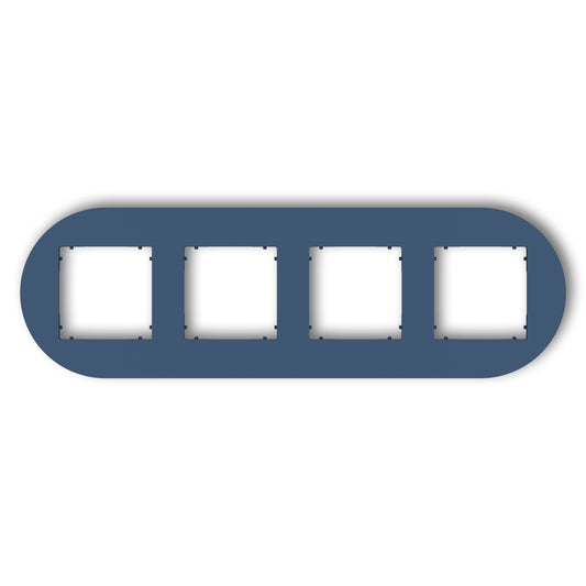 Universeel rond afdekraam voor 4 modules, Navy blue