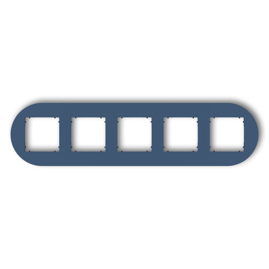Universeel rond afdekraam voor 5 modules, Navy blue